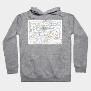 Seoul subway map Hoodie